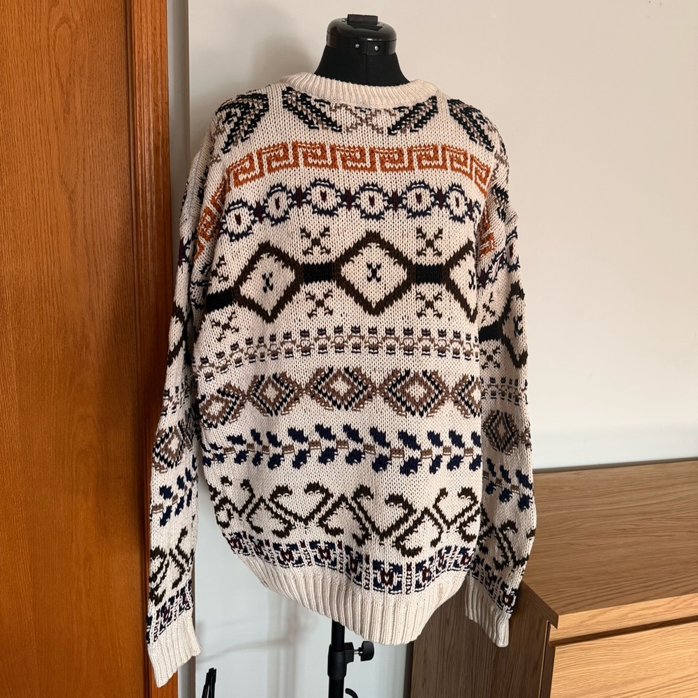 Vintage Fair Isle Print Sweater